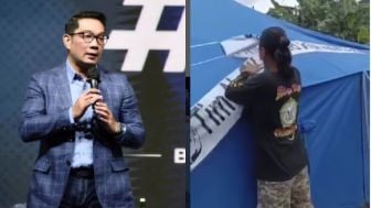 Viral! Aksi Copot Label Gereja di Tenda Korban Gempa Cianjur Dikecam, Ridwan Kamil Angkat Bicara