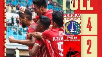 Hantam PSM, Persija Jakarta Ambil Alih Pimpinan Klasemen, Bobotoh: Selamat