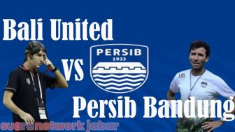 Skor Pertandingan Babak Pertama Bali United vs Persib Bandung