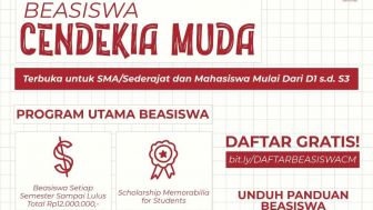 Siswa dan Mahasiswa Buruan Daftar! Beasiswa Cendekia Muda Biayai Pendidikan Sampai Lulus, Syarat Mudah dan Daftar Gratis