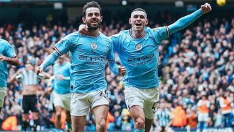 Manchester City 2-0 Newcastle United, Bernardo Silva Main 2 Menit Langsung Cetak Gol dan Pastikan Kemenangan Citizens