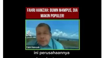 Beredar Video Fahri Hamzah: BUMN Mampus! Dia (Erick Thohir) Makin Populer