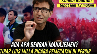 CEK FAKTA: Luis Milla Dipecat Persib Akibat Bobotoh Konvoi Jam 12 Malam, Benarkah?