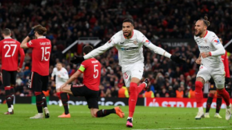 Empat Gol di Laga Manchester United vs Sevilla di Leg Pertama Perempat Final Europa League 2022/2023