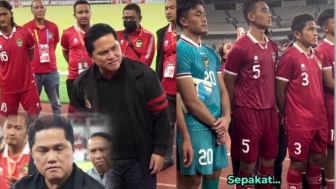 Begini Ucapan Erick Thohir pada Para Punggawa Timnas Indonesia U-22 yang Dihajar Lebanon