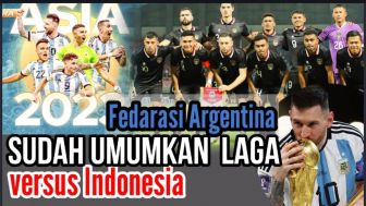 Mantap! Argentina Umumkan FIFA Matchday Lawan Indonesia, Ini Jadwalnya