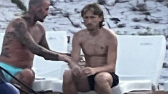 David Beckham dan Luka Modric Tertangkap Kamera Sedang Berlibur Bersama, Kode Susul Lionel Messi ke MLS?