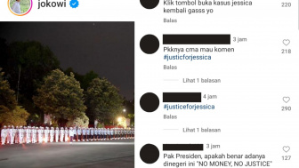 Postingan Jokowi Diserbu Netizen, Ramai-ramai Serukan Tagar "Justice For Jessica"