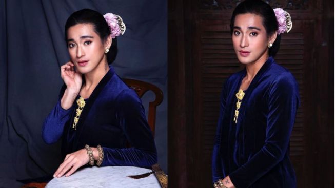 Bio One Pamer Foto Feminin Pakai Kebaya Biru dan Konde Banjir Pujian Artis: Cantik lho, Bi
