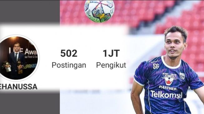 Setelah Gabung dengan Persib, Follower IG Rezaldi Hehanussa Hari Ini Tembus 1 Juta!