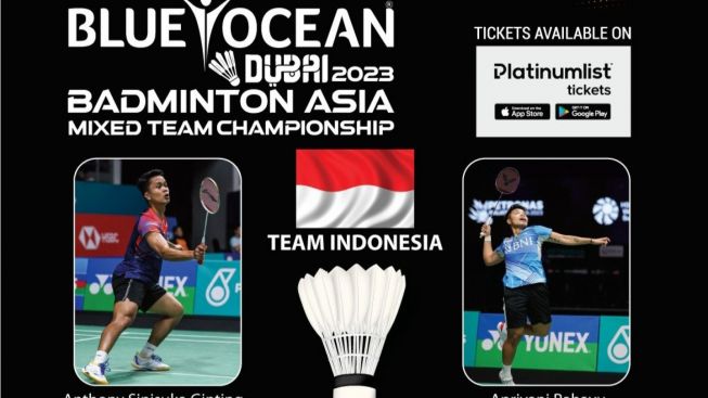 Ini Pembagian Grup dan Jadwal Kejuaraan Bulutangkis Beregu Campuran Asia 2023 di Dubai