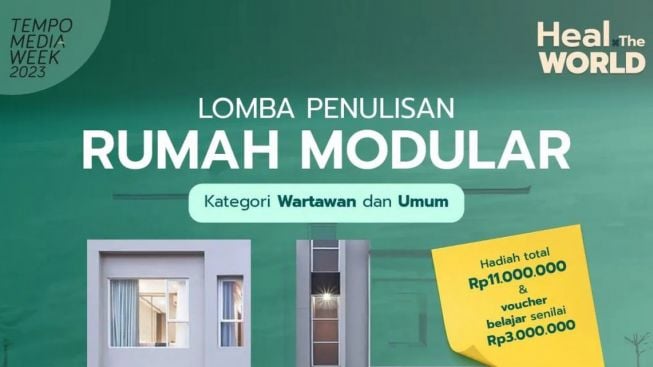 Lomba Penulisan Rumah Modular Berhadiah Total 11 Juta dan Voucher Belajar 3 Juta Ayo Ikutan