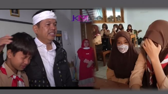 Dedi Mulyadi Kunjungi Sekolah Dedi dan Dida, Siswa dan Guru Menangis Karena Sebab Ini