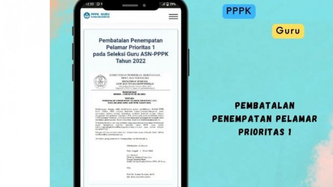 Waduh! Penempatan Pelamar PPPK Guru Prioritas 1 Dibatalkan, Ini Sebabnya