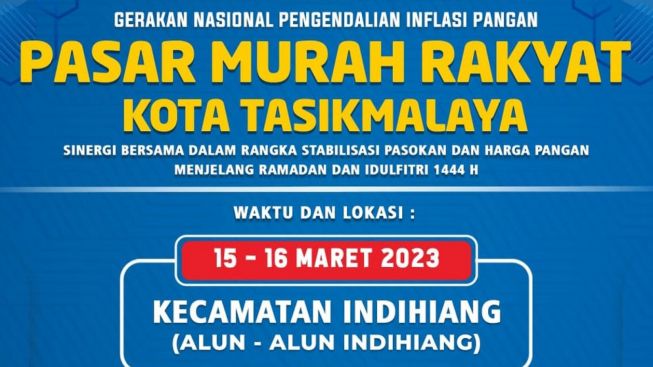 Jangan Lewatkan! Warga Tasik Hari Ini dan Besok bisa Belanja Diskonan di Pasar Murah Rakyat Kota Tasikmalaya di Alun-alun Indihiang