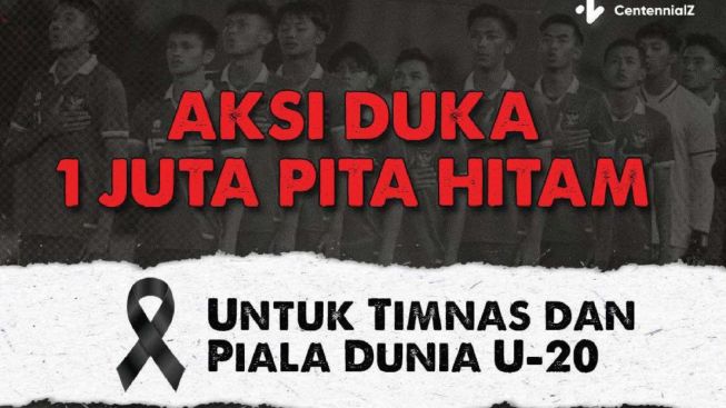 Supporter Gelar Aksi Duka 1 Juta Pita Hitam, atas Gagalnya Piala Dunia U-20 2023 di Indonesia, Netizen: Heran!