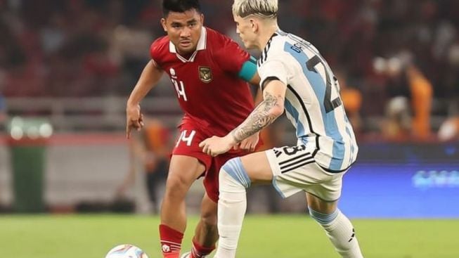 Timnas Indonesia vs Argentina, Netizen Salfok sama Duel Asnawi vs Garnacho