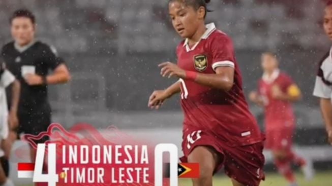 Tim Garuda Pertiwi U-19 Indonesia Sukses Bobol gawang Timor Leste di Babak Pertama 4-0